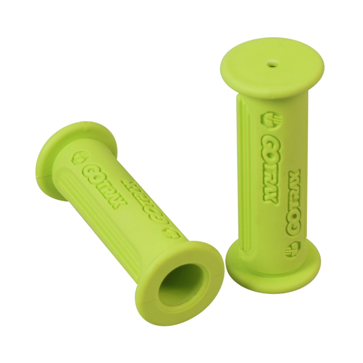 Handlebar Grip Set for the GOTRAX GKS Electric Scooter, featuring two textured grips with flanges on both ends and GOTRAX logo detailing.