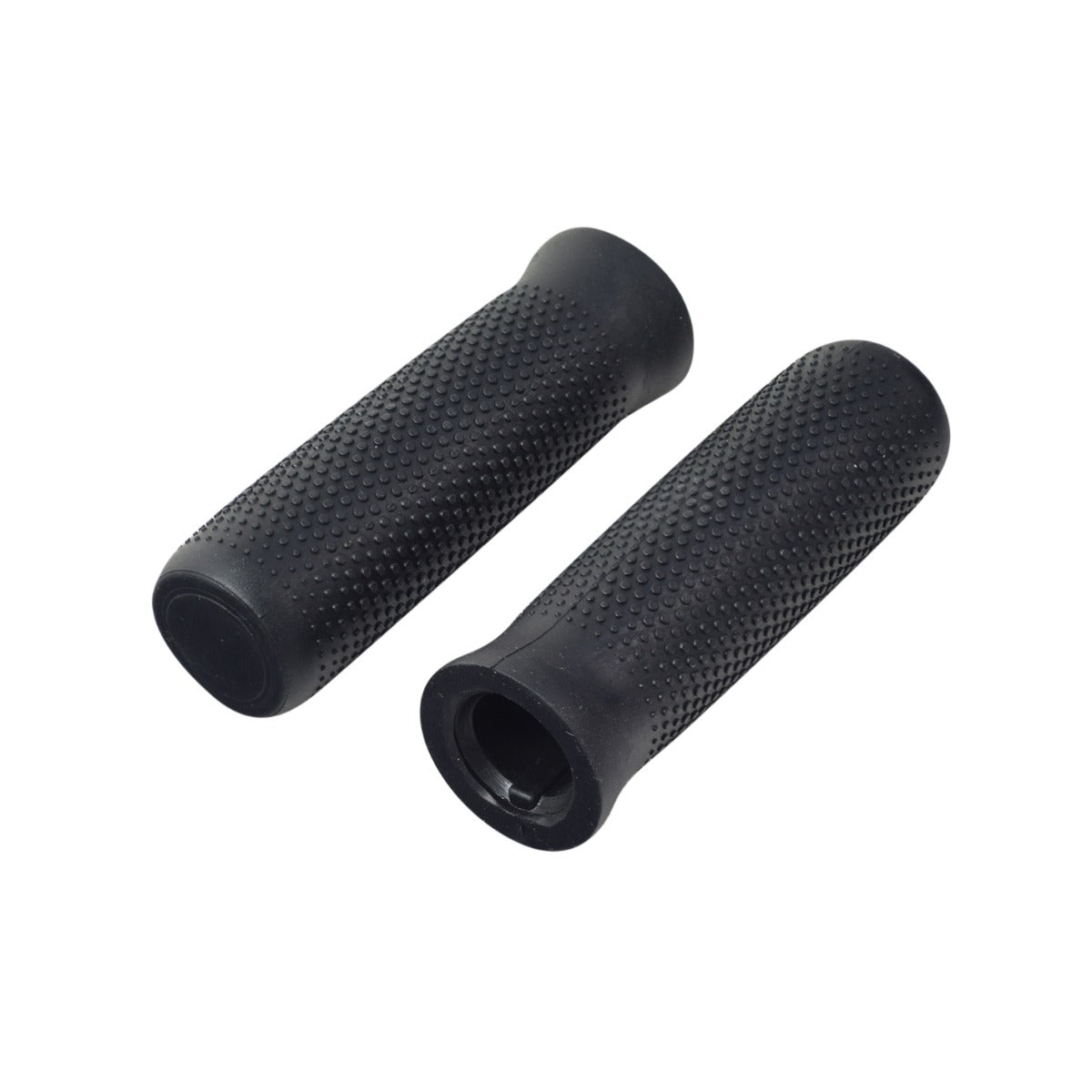 Black Handlebar Grips for Ninebot Electric Scooters: Close-up of durable, textured silicone grips designed for enhanced user control, compatible with most Ninebot and other electric scooter brands.