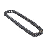 48 Link #530 Chain for 150cc - 250cc Go-Karts & Dune Buggies, shown close-up on a white background, highlighting the sturdy metal links essential for larger displacement go-karts.