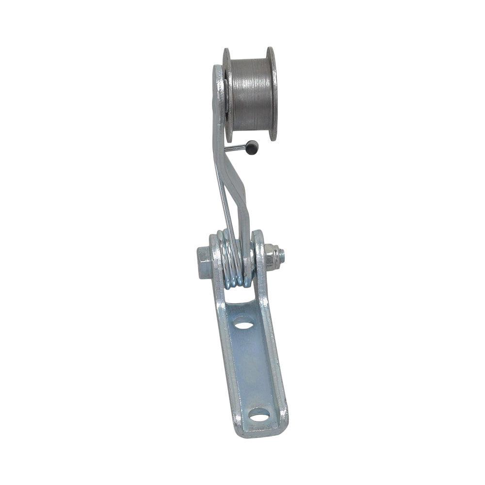 Chain Tensioner for the Razor RSF350 Electric Sport Bike, featuring a metal object with a wire roll, close-up of a bolt and nut, and an extra spring included for convenience.