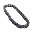 42 Link 420 Chain for the Baja Mini Bike MB165 & MB200 (Baja Heat, Mini Baja, Baja Warrior) shown on a white background, highlighting its compact, interlocking metal links designed for durability and efficiency.