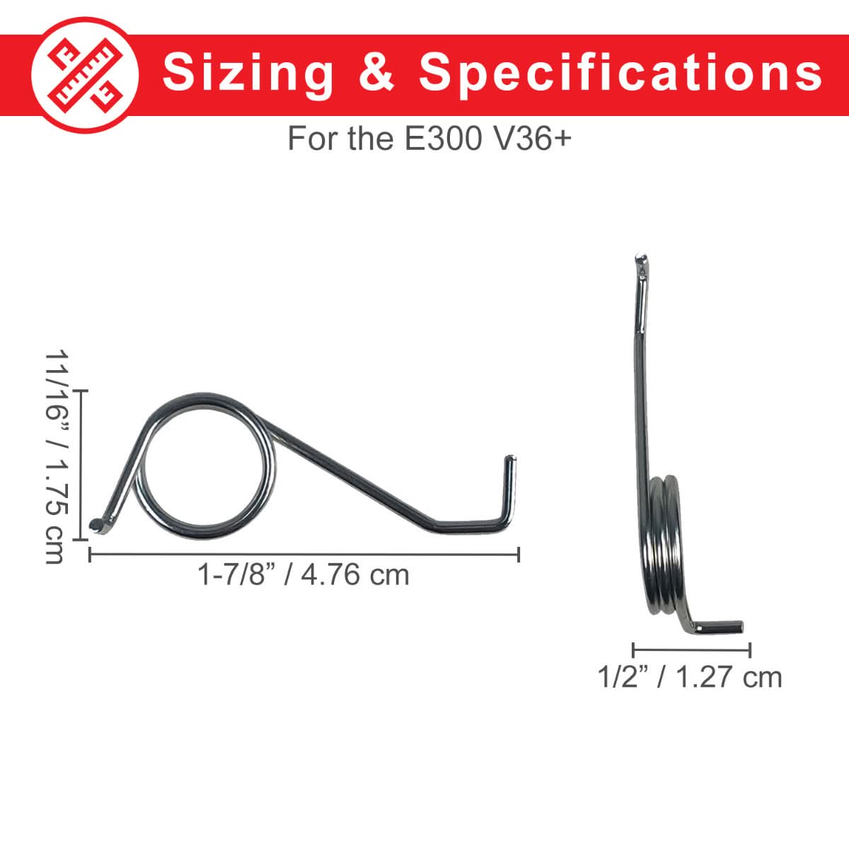Spring Kit For Gts Electric Razor Razor Chain Tensioner Spring for the E300, MX350, MX400, MX500, MX650 ...