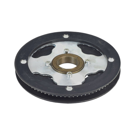 Chain Plate with Freewheel & Sprocket for the Razor Dirt Rocket (MX125, MX350 & MX400), featuring a black and silver circular design with a metal center and visible sprocket details.