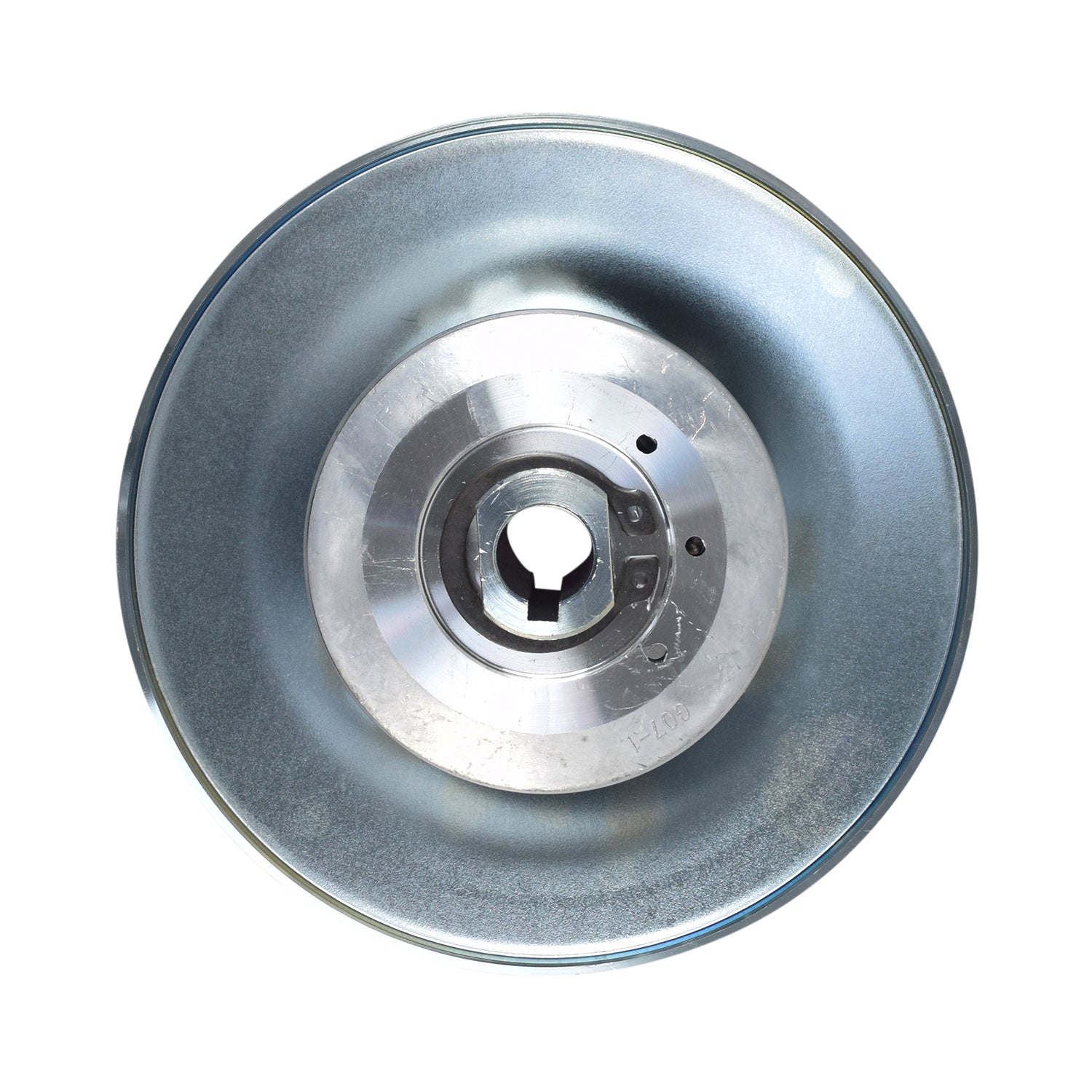 5/8 Shaft Series 30 Torque Converter Driven Clutch for the Coleman RB200 212cc Mini Bike, featuring a circular metal pulley with a central keyhole, essential for efficient power transfer in CVT systems.