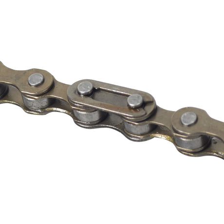 40 Link 1/2 x 1/8 Chain for the Pulse ATV Quad Ride-On, featuring metal links and bolts, shown in a close-up view highlighting its intricate chain design and structure.