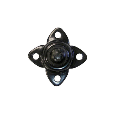 Wheel Bearing Cap for the eZip 1000, IZIP 1000, and Schwinn 1000 Scooters; a black metal object with four holes, shown in a close-up view highlighting its structure and design.