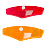 Wheel Reflectors (Set of 2) shown in close-up, featuring detailed designs and shapes suitable for bikes and scooters, enhancing visibility and safety.