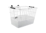 Lift-Off Patriotic Wire Basket with Mesh Bottom featuring black handles, suitable for scooters and bikes.