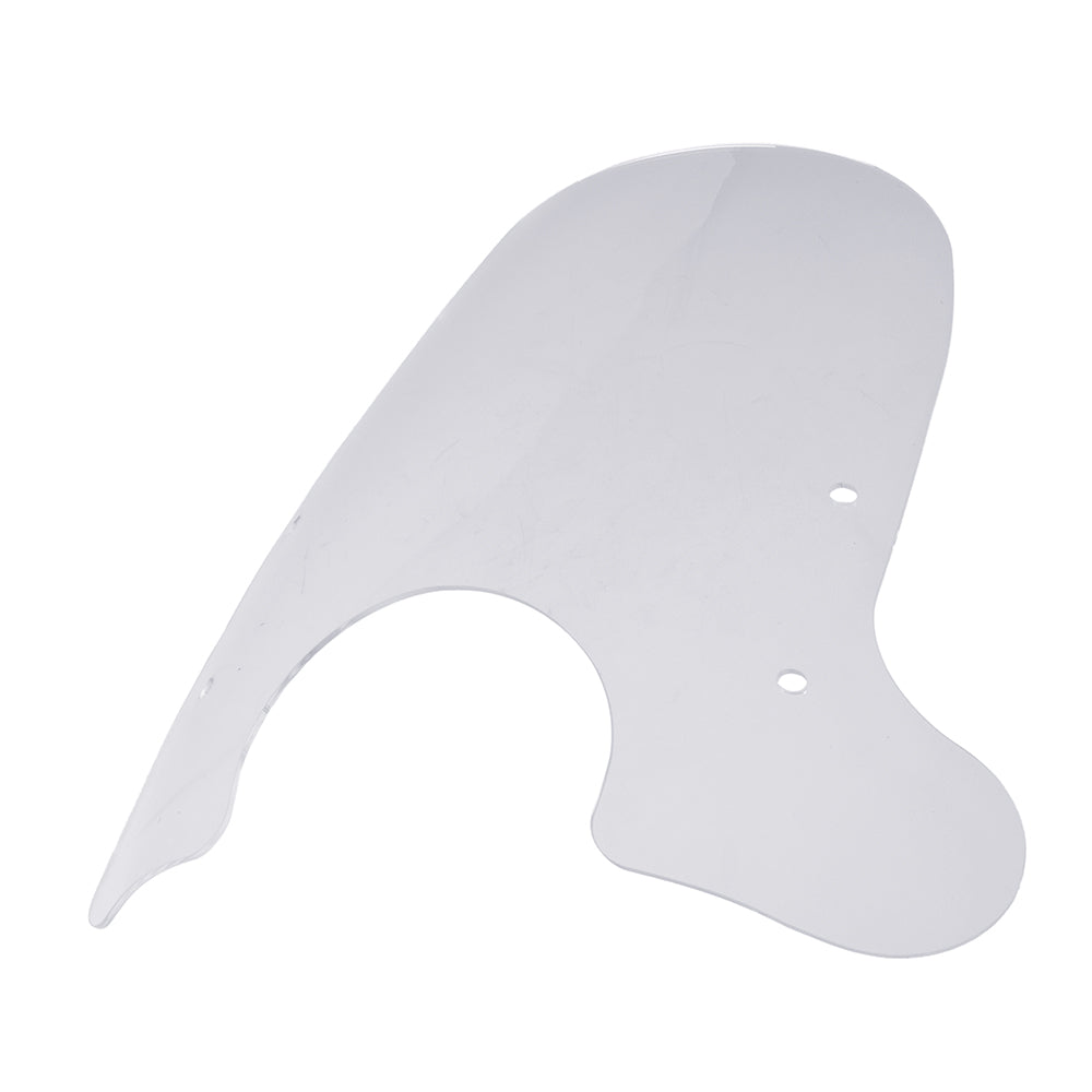 Windshield for Vespa GT and LX Scooters: A clear acrylic windscreen with holes, designed by Prima, enhances classic Vespa scooters by offering stylish protection against bugs.