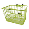 Lift-Off Wire Basket with Mesh Bottom: A practical pet supply accessory featuring a wire frame with a mesh bottom, designed for easy attachment to bikes or scooters, providing secure storage during rides.