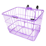 Lift-Off Wire Basket with Mesh Bottom featuring black handles, designed for bikes and scooters, offers practical storage.