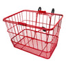 Lift-Off Wire Basket with Mesh Bottom, featuring a sturdy design with black handles, ideal for bikes and scooters.