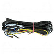 Wiring Harness for 1960s and 1970s Vespas: A bundle of black wires tied together, designed for vintage Vespa scooters, providing regulated power and updated switches for improved functionality.