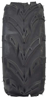 Close-up of 16x6-8 Rear Tires with V-Tread for Hammerhead Off-Road® & TrailMaster Go-Karts (Set of 2), showcasing the QD116 V-tread pattern designed for optimal performance on loose surfaces like sand and gravel.