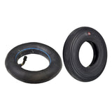 8x2 (200x50) Black Non-Marking Pneumatic Mobility Tire with C179G Spirit Ribbed Tread, featuring a blue stripe, designed for mobility scooters and power chairs, offering a smooth, non-marking ride.