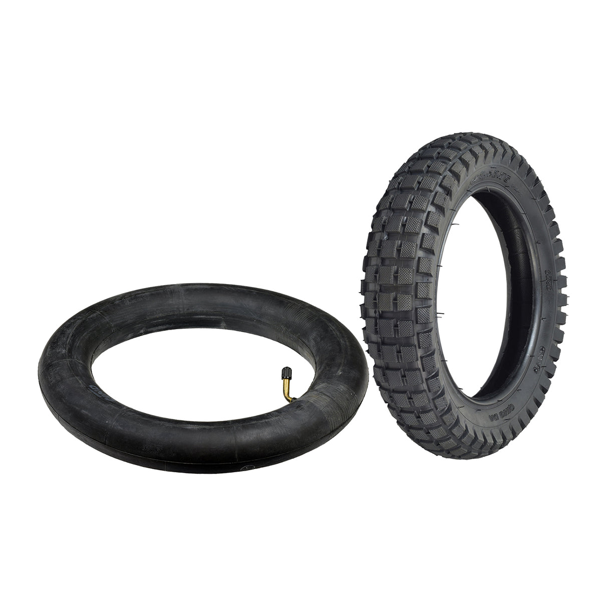 12-1/2x2.75 Dirt Bike Tire with KF824 Knobby Tread for Razor MX350 & MX400 Dirt Bikes, featuring a close-up of the tire's detailed rubber tread and valve stem.