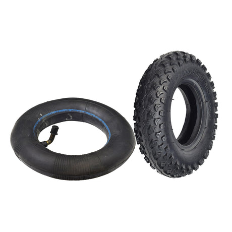 200x50 (8x2) Tire for the Razor RX200 featuring a distinctive blue stripe, suitable for front and rear wheels, designed for better traction on soft surfaces.