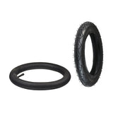 12-1/2x2-1/4 Tire for the Razor Pocket Mod Scooter, featuring a wide tread pattern for enhanced traction, shown with optional heavy-duty inner tube and straight valve stem.