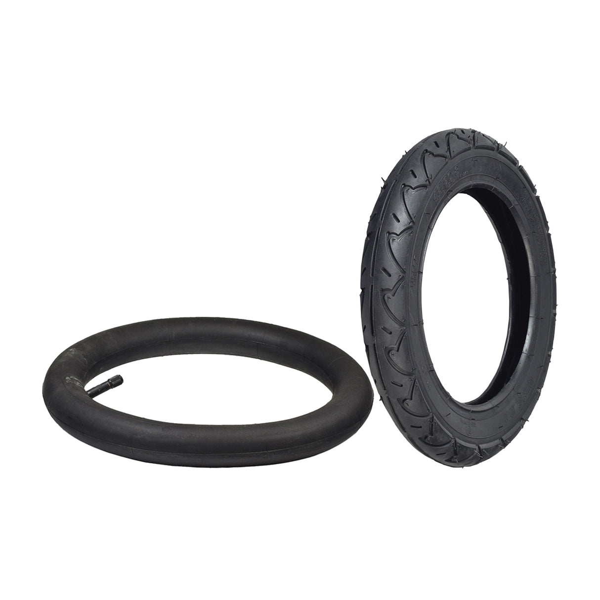 12-1/2x2-1/4 (57-203/62-203) Tire for the Schwinn S180 Scooter, featuring a black rubber design with street tread for enhanced traction. Suitable for various electric scooter models.