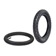 12-1/2x2-1/4 / 12x2-1/8 (57-203/62-203) Scooter Tire with TL603 Knobby Tread, showing a black rubber tire with pronounced knobby tread, suitable for recreational scooters.