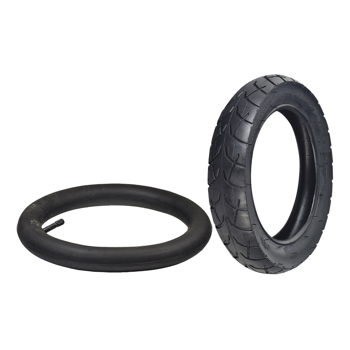 12-1/2x2-1/4 (57-203/62-203) Scooter Tire with Wide Tread, shown with deep, wide treads, suitable for electric scooters like Razor Pocket Mod and Dynacraft Hello Kitty.