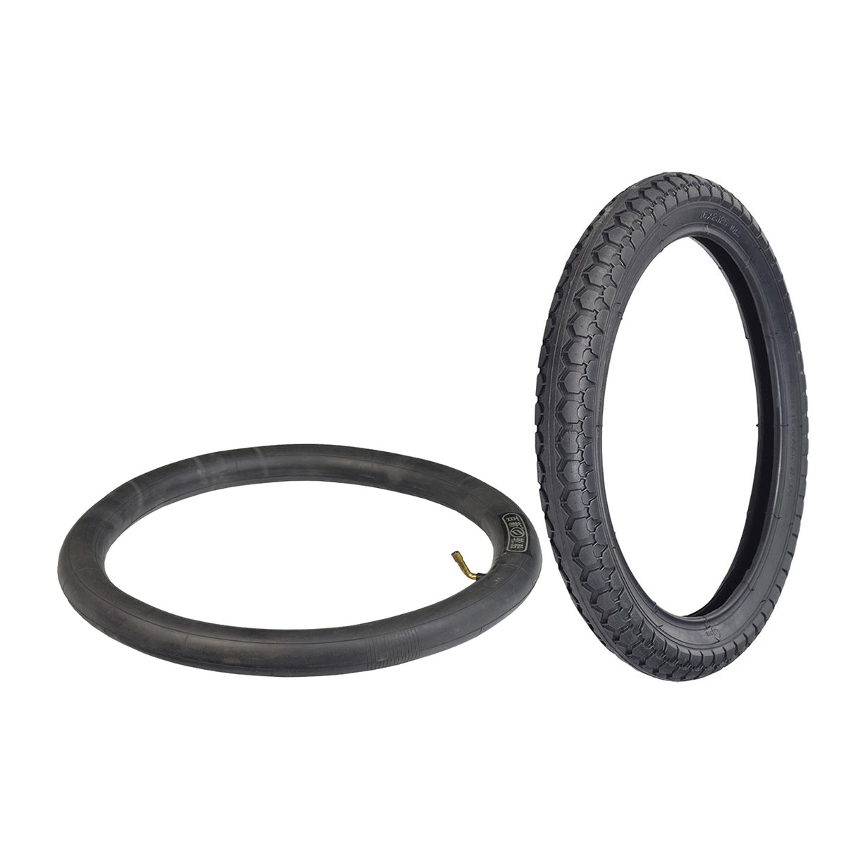 16x2.125 Tire for Razor iMod, EcoSmart Metro Series, & Pocket Mod Bellezza Electric Scooters. The image shows a close-up of a black tire with knobby tread.