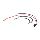 36 Volt Battery Wiring Harness Kit for Schwinn, GT, IZIP, & Mongoose Scooters, showing a group of black and red wires with terminals, designed for series wiring of three 12 Volt 10 Amp Hour batteries.