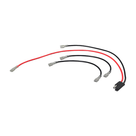 36 Volt Battery Wiring Harness Kit for Schwinn, GT, IZIP, & Mongoose Scooters, showing a group of black and red wires with terminals, designed for series wiring of three 12 Volt 10 Amp Hour batteries.