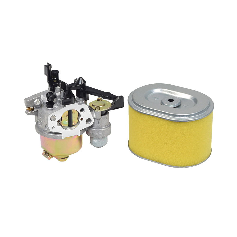 Carburetor with 24 mm Air Intake for 163cc 5.5 Hp & 196cc 6.5 Hp Baja Go-Kart Engines, featuring a close-up of the metal parts, air filter, and manual choke mechanism.