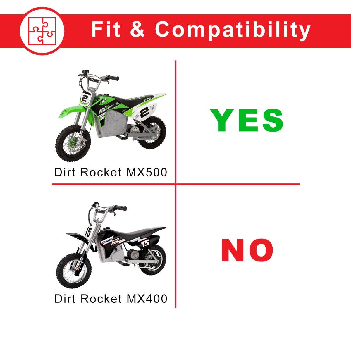 Tire for the Razor SX500 McGrath Dirt Rocket