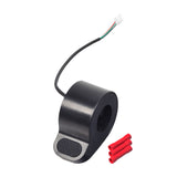 Replacement Thumb Throttle for the GOTRAX GXL V2 Electric Scooter, featuring a black round device with a wire and red wires, complete with a 3-wire harness and a silicone thumb pad.