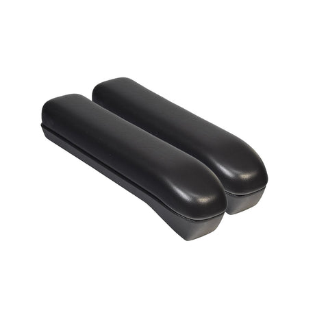 10 Armrest Pads for the Go-Go Ultra X (S39/S49) (Set of 2), black, easy-to-clean vinyl, designed as high-quality replacements with the same mounting system and hole spacing as the original.