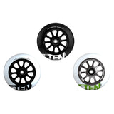 110 mm Lucky Ten Kick Scooter Wheel showcasing its 10-spoke core design and high-performance urethane, ideal for serious riders seeking reliability and durability.