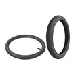 16x1.75 Tire & Inner Tube Combination for Scooters, Bikes, & 3-Wheel Trikes, showcasing a black rubber tire with shallow grooves and an inner tube.