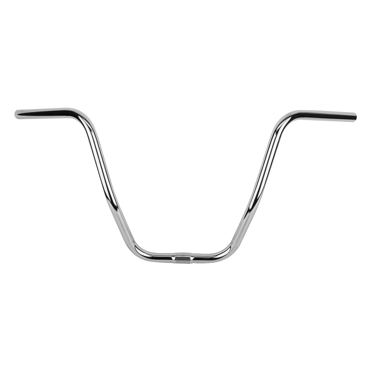 Chrome D-Cruiser Handlebar (1 Tube) on a white background, showcasing its retro monkey bar design with a thicker middle for 1 stem clamps.