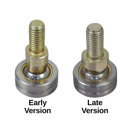 Ball Joint Knuckle for the Coleman KT196 196cc 6.5 Hp Go-Kart, featuring close-up views of metal bolts and a nut, essential for the go-kart’s spindle steering knuckle assembly.