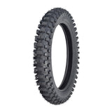 70/100-19 Dirt Bike Tire & Tube Set featuring a close-up of the knobby tread, designed for compatibility with dirt bikes like Baja and Coolster, offering excellent traction and durability.