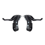 Brake Lever for the Mongoose Expo Freestyle Scooter - A pair of black bicycle brake levers designed for either left or right side configuration, shown without brake cables or additional parts.