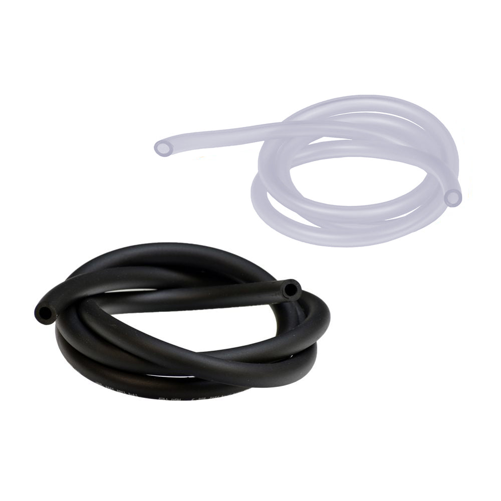 Fuel (Gas) Line Hose for Scooters, ATVs, Dirt Bikes, Mini Bikes, & Go-Karts (36). The image shows a close-up of the black and white flexible tubing on a white background.