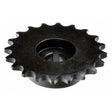 420 Chain 20 Tooth Sprocket for the Coleman CT200U Trail & CT200U-EX Mini Bikes, featuring a black metal gear with a central hole, 20 teeth, and a 0.675 inner diameter.