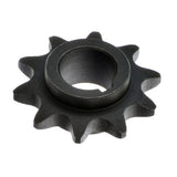 420 Chain 10 Tooth Sprocket for the Massimo Warrior 200 MB200 Mini Bike, featuring a black metal gear with a 0.675 inner diameter and 10 teeth, essential for jackshaft assembly.