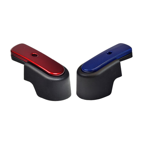 Caster Cap and Cover Assembly for the Jazzy J6, 610, & Quantum Q610 power chairs, featuring a protective shroud with colored inserts designed to safeguard caster components from damage.