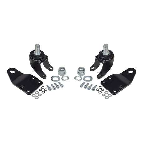 Front Caster Fork with Bracket & Hardware for the Razor Crazy Cart DLX (Versions 1+): Includes a black metal bracket, screws, bolts, and a polished acorn nut for secure attachment.