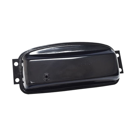 Fuel Gas Tank for 150cc - 250cc Hammerhead Go-Karts, black metal with multiple holes, designed for easy DIY replacement.
