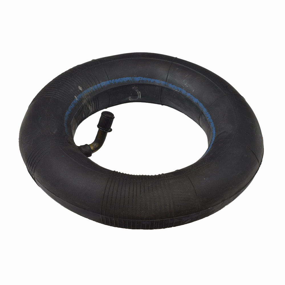 200x50 (8x2) Scooter Inner Tube with Angled Valve Stem for the Razor A5 Air, featuring a black rubber tire with a blue stripe and a 45-degree angled Schrader valve stem.