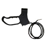 Hand Brake with Cable for the Drive Medical Deluxe 3-Wheel Rollator with 7-1/2 Casters (10289/171), showing a black device with an attached wire, suitable for both left and right sides.