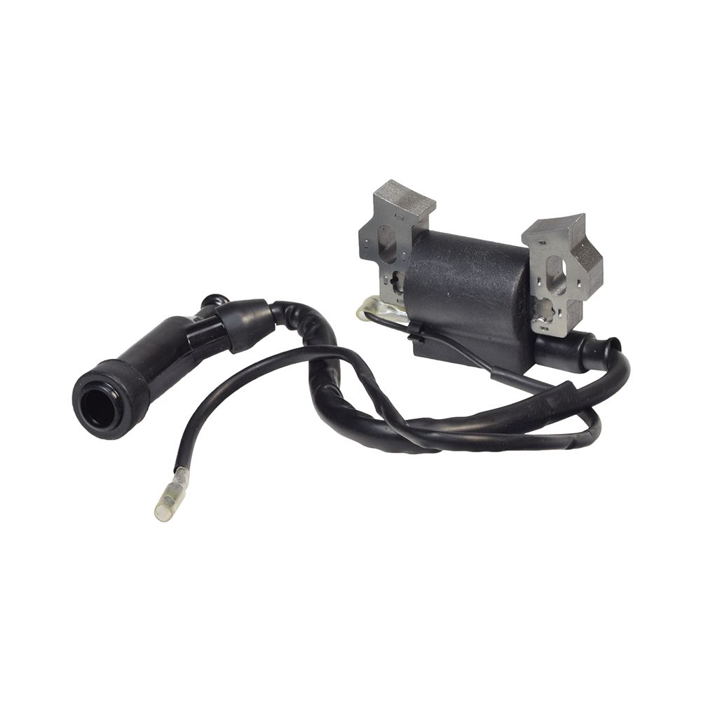 Ignition Coil for the Predator 224cc 6.6 HP Go-Kart & Mini Bike Engine, featuring a compact black device with attached wires, essential for resolving engine misfires and starting issues.