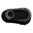 Plastic Torque Converter Clutch Cover for the Hammerhead Off-Road® 80T Go-Kart, featuring a black plastic design with multiple holes, essential for protecting the torque converter on go-karts.