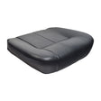 Deluxe Contour 24 x 20 Black Vinyl Seat Base for Jazzy Power Chairs, shown as a sleek, black cushion, ideal for enhancing comfort on various Jazzy, Jet, and Pride Mobility scooters and power chairs.