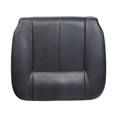 Deluxe Contour 26 x 18 Black Vinyl Seat Base for Jazzy Power Chairs, featuring a sleek black leather finish, designed to fit most Jazzy and Jet models.